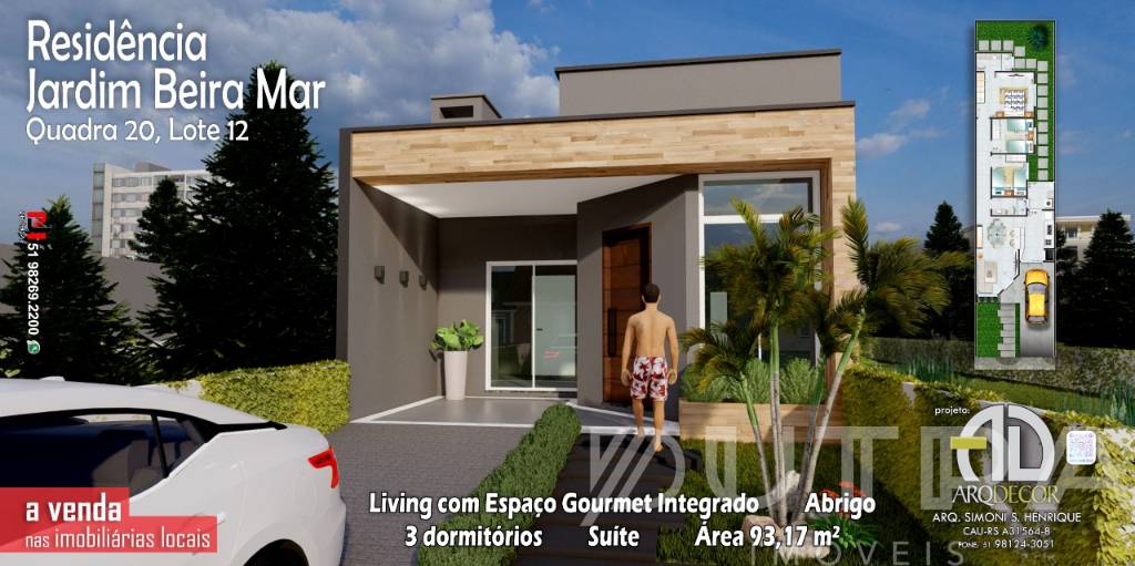 Casa 3 dormitórios para venda, Jardim Beira Mar em Capão da Canoa | Ref.: 2857